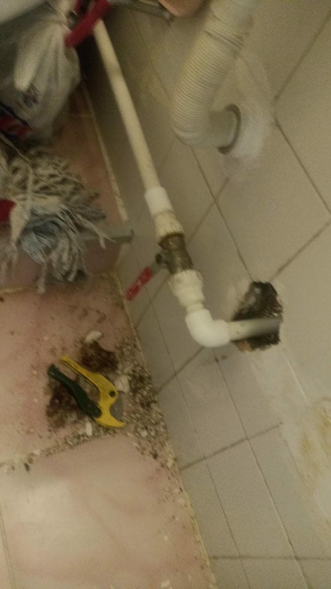 Su ve gider borusu çekme işlemi